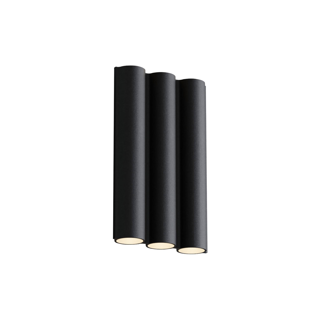 Silo 3WA Wall Light: Downlight with Uplight + Textured Black