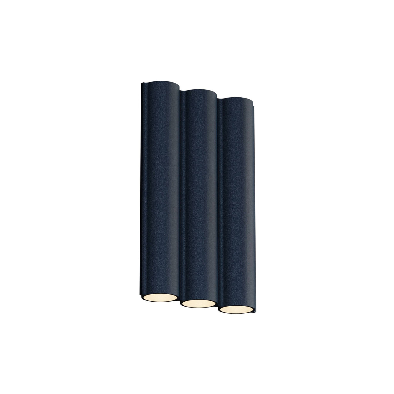 Silo 3WA Wall Light: Downlight with Uplight + Textured Midnight Blue