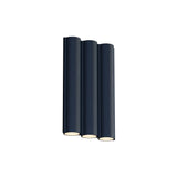 Silo 3WA Wall Light: Downlight with Uplight + Textured Midnight Blue