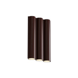 Silo 3WA Wall Light: Downlight with Uplight + Glossy Oxblood