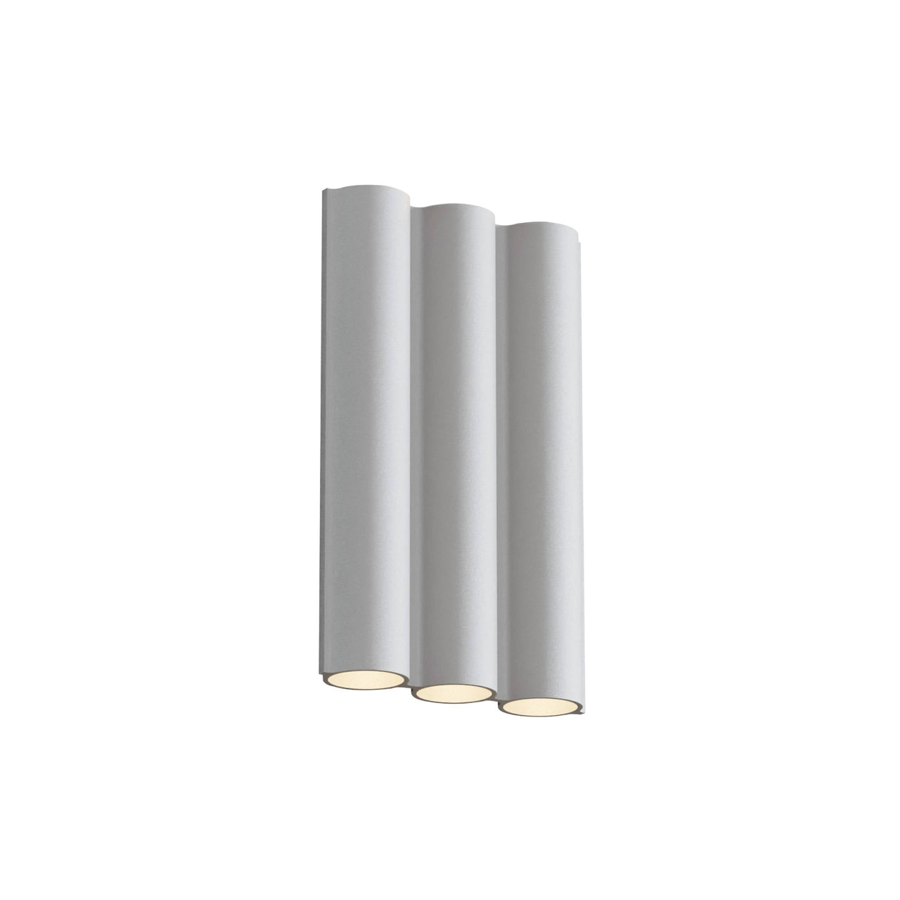Silo 3WA Wall Light: Downlight with Uplight + Textured White