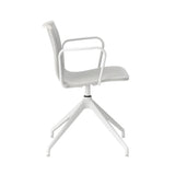 Serif Chair With Armrests: 4 Star Base + Upholstered