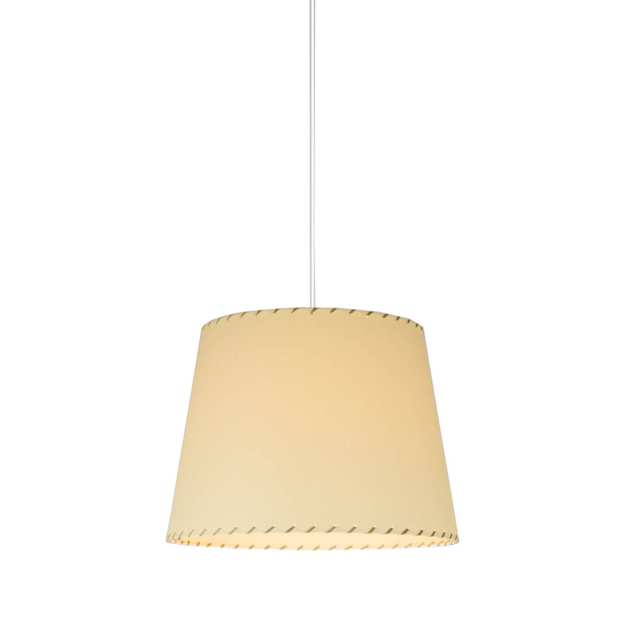 Sistema Sisisí GT3 Pendant Lamp: Stitched Beige Parchment + White