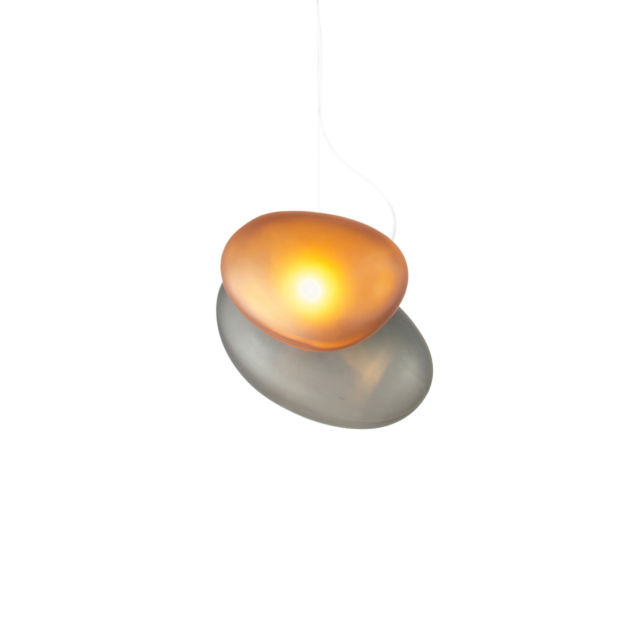 Pebble Pendant Light: A + C + Slate + Citrine