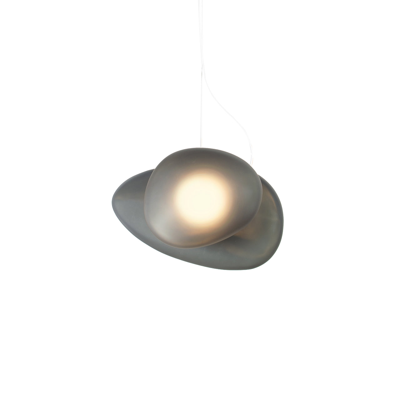 Pebble Pendant Light: Size B + Size C + Slate + Slate