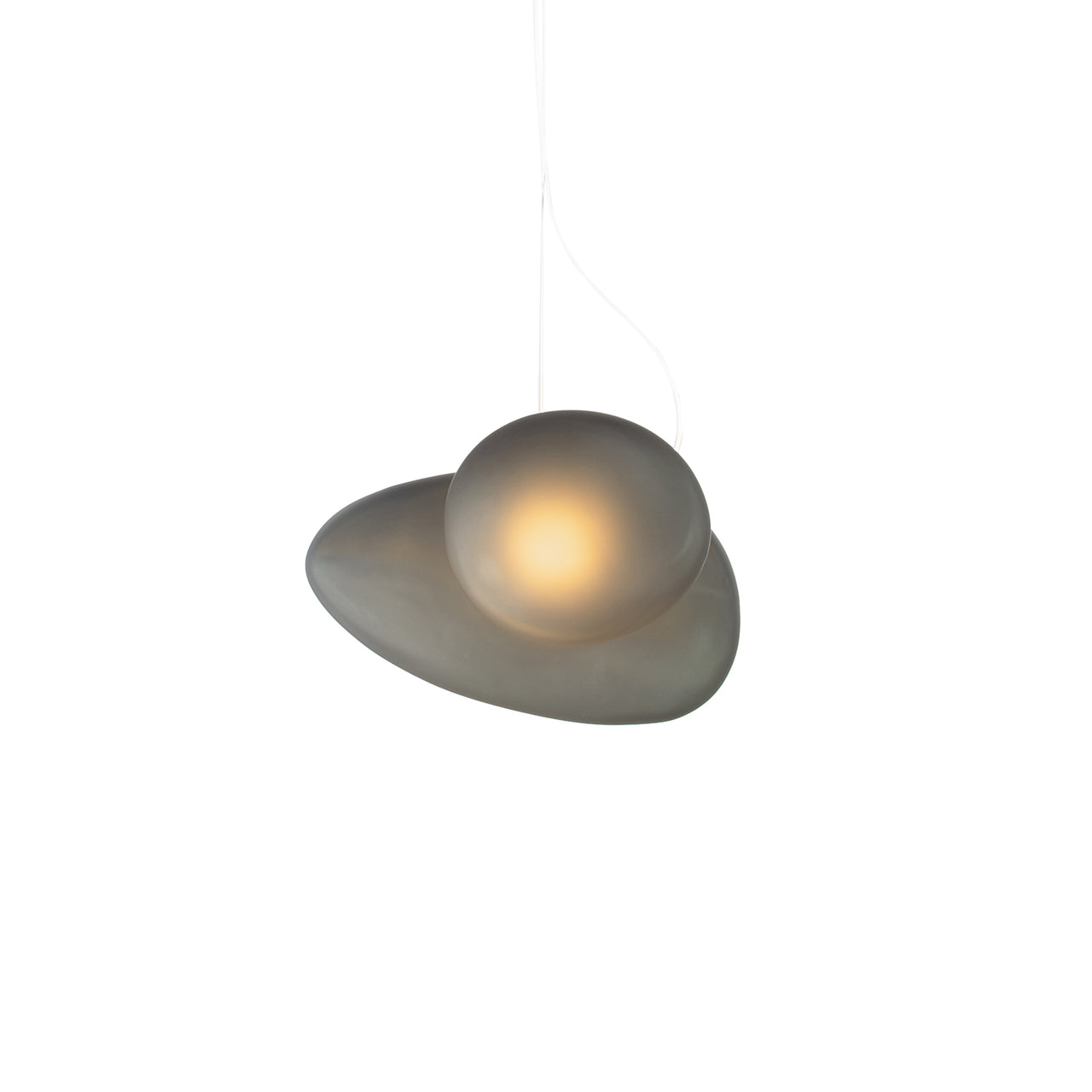 Pebble Pendant Light: Size B + Size D + Slate + Slate