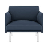 Outline Studio Chair: Low + Polished Aluminum