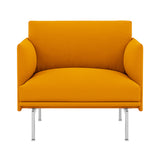 Outline Studio Chair: Low + Polished Aluminum