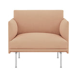 Outline Studio Chair: Low + Polished Aluminum