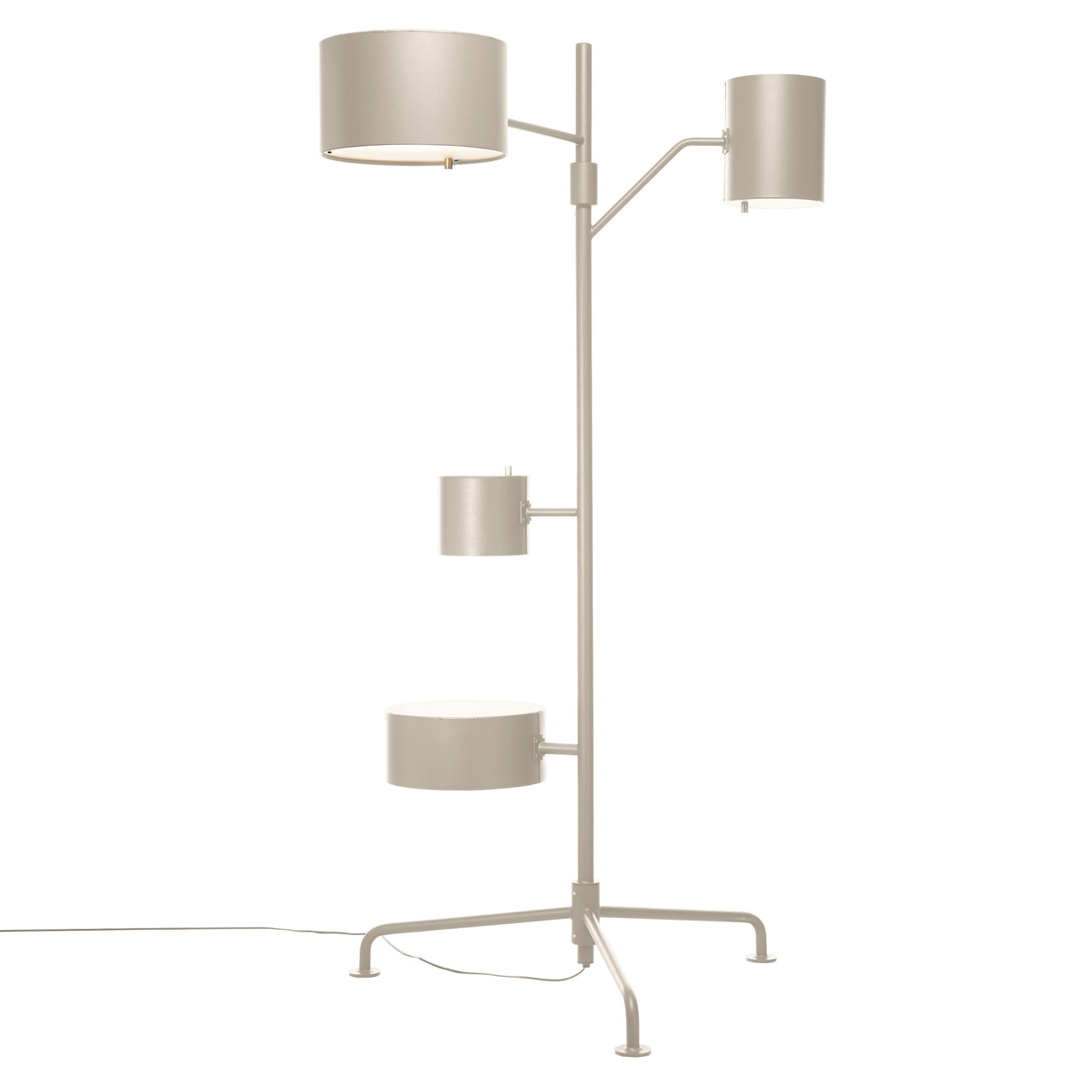 Statistocrat Floor Lamp: Oyster White