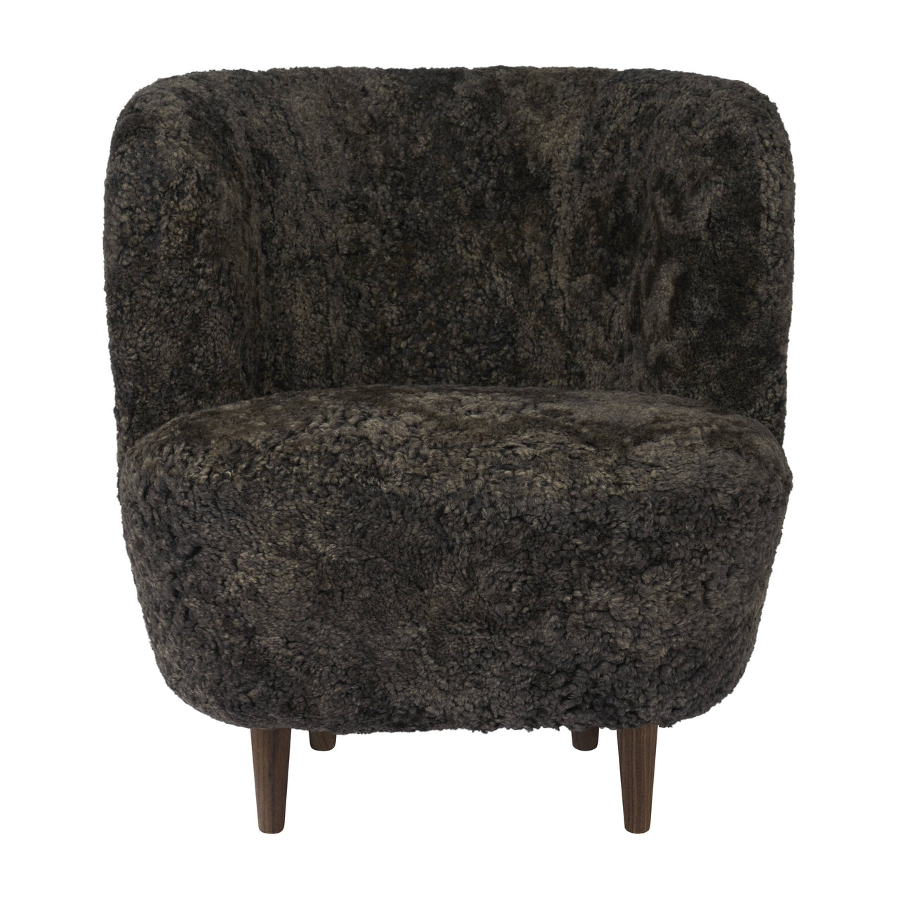 Stay Lounge Chair Small: Wood Legs + Oiled American Walnut