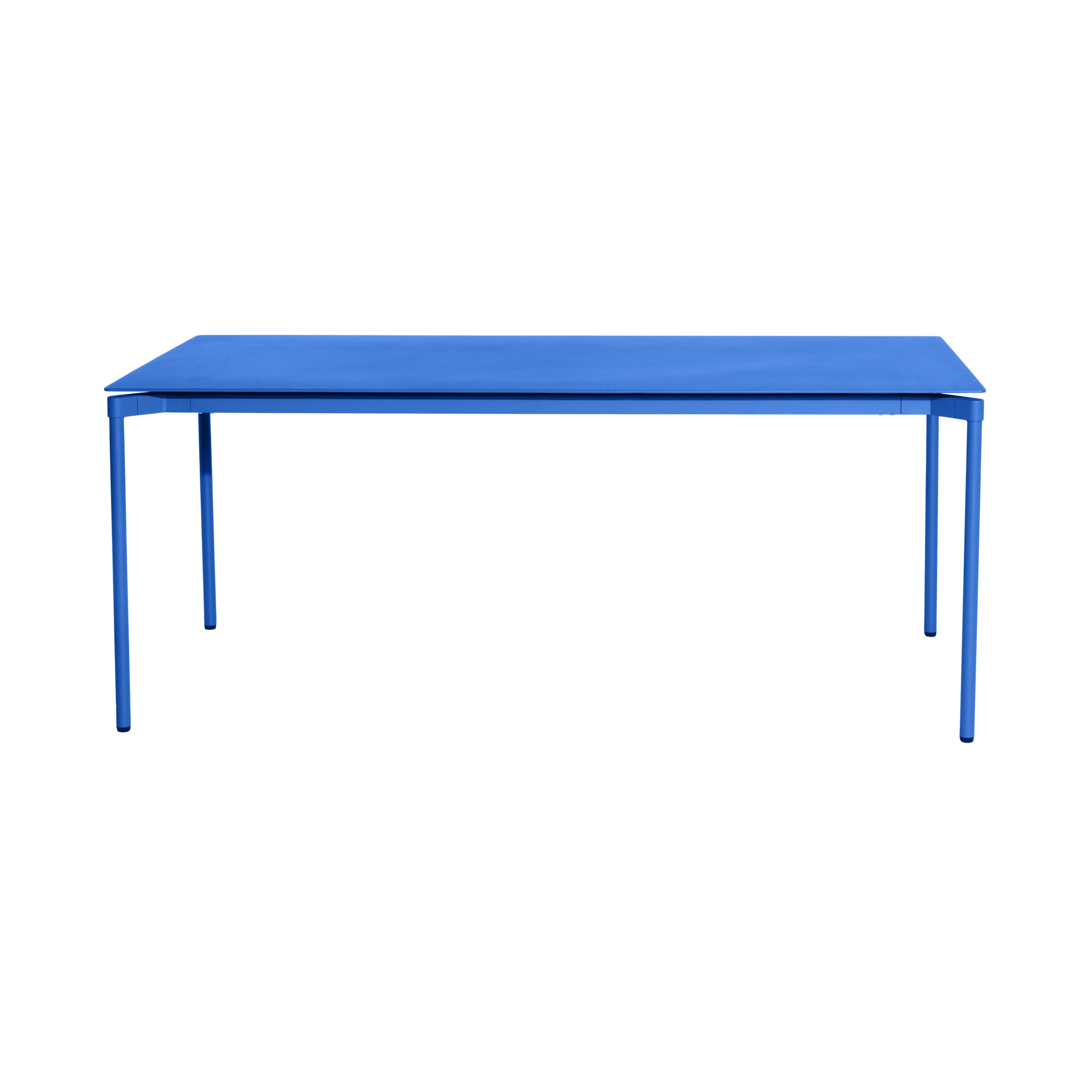 Fromme Dining Table: Rectangle + Blue