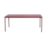 Fromme Dining Table: Rectangle + Brown Red
