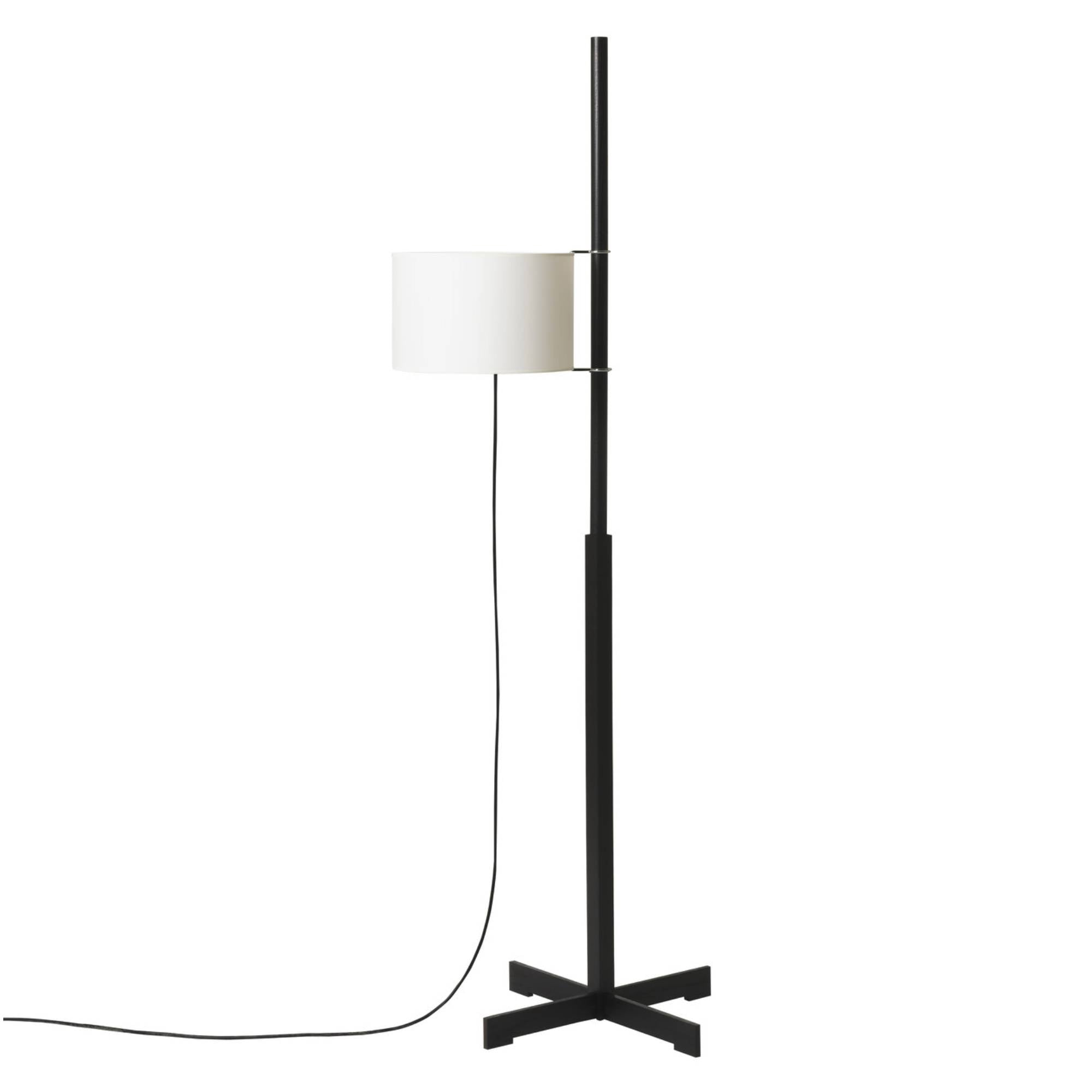 TMM Floor Lamp: White + Black Oak