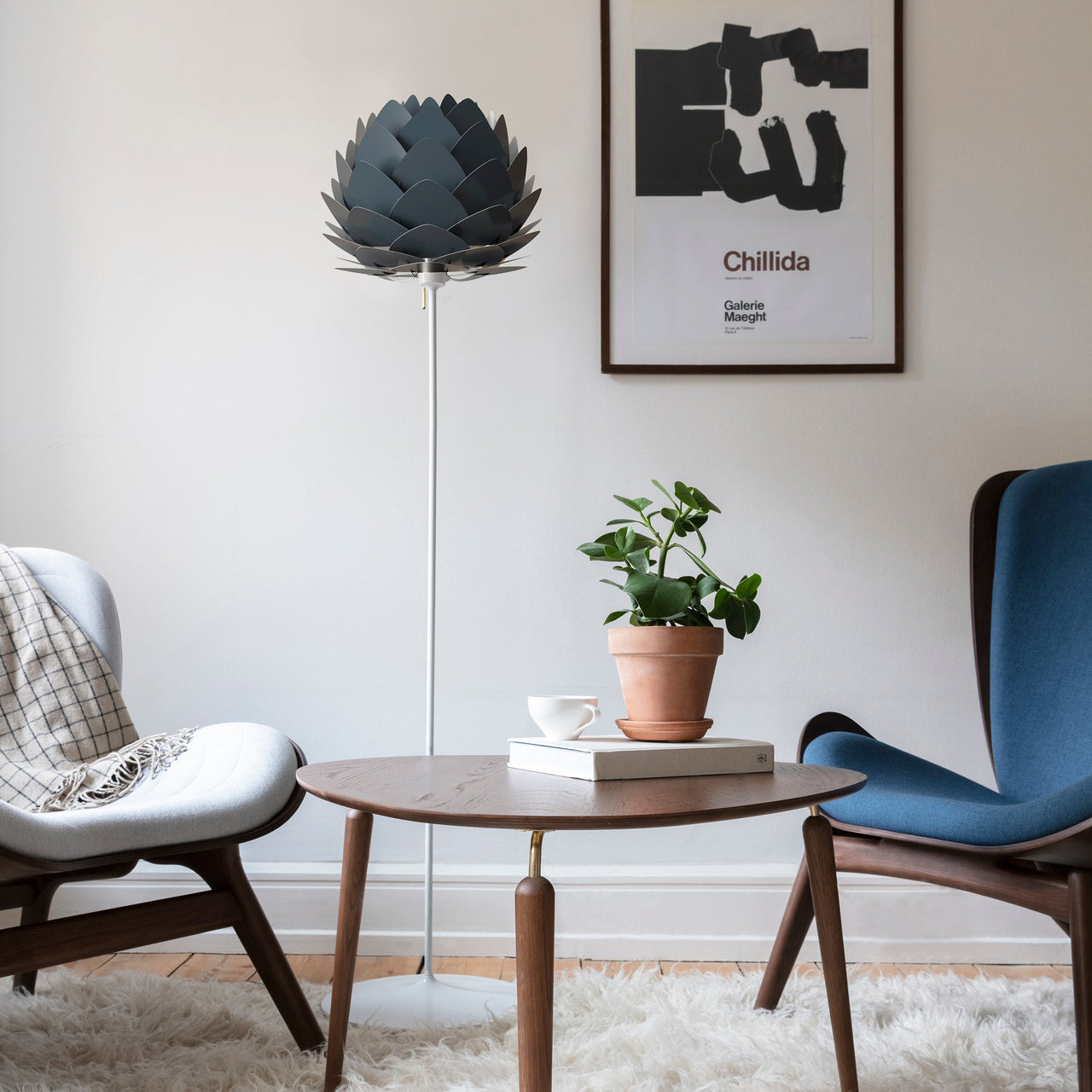 Aluvia Champagne Floor Lamp: Quick Ship