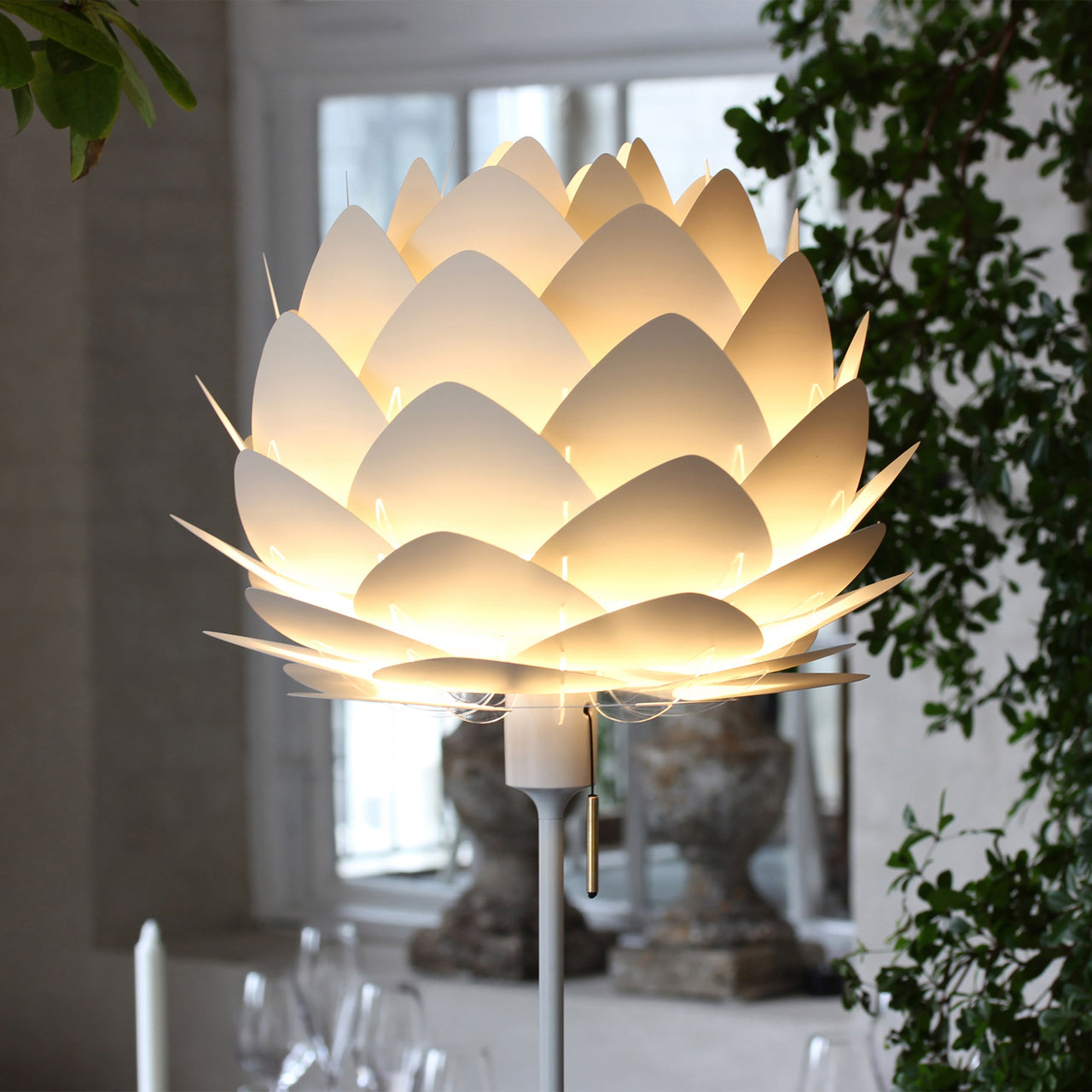 Aluvia Champagne Floor Lamp: Quick Ship