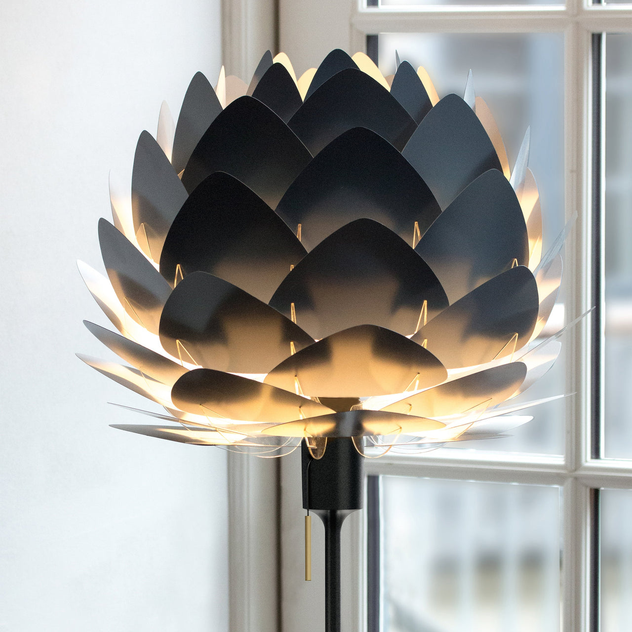 Aluvia Champagne Floor Lamp: Quick Ship