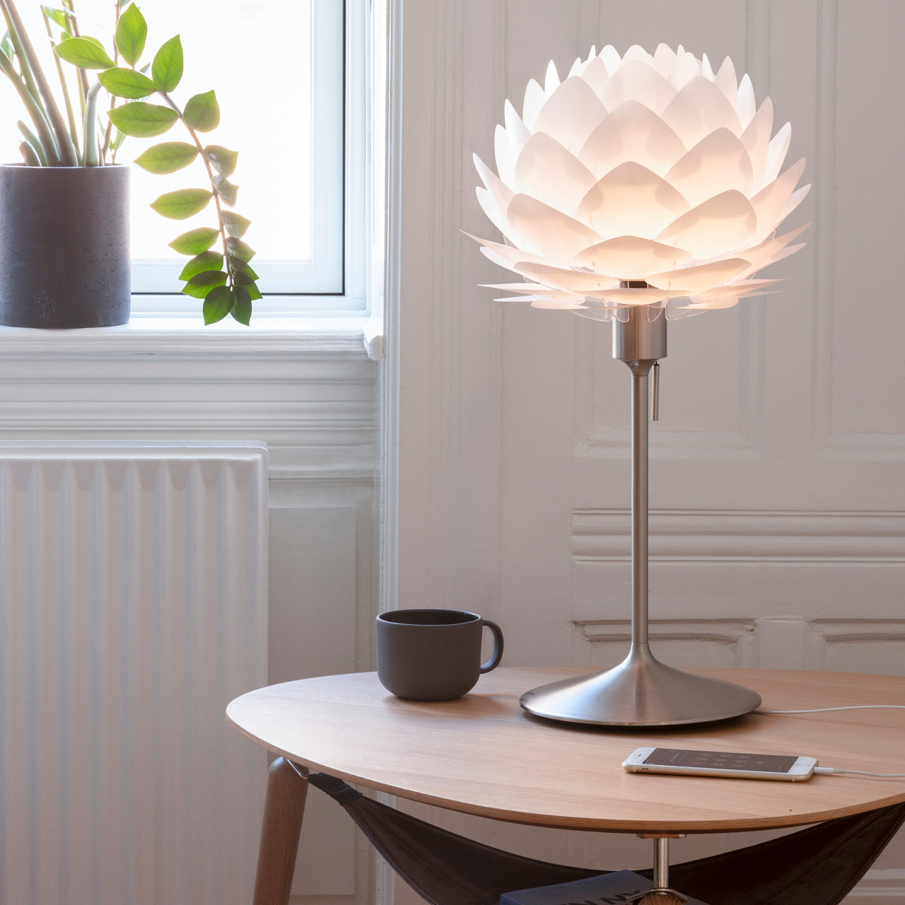 Aluvia Champagne Table Lamp: Quick Ship