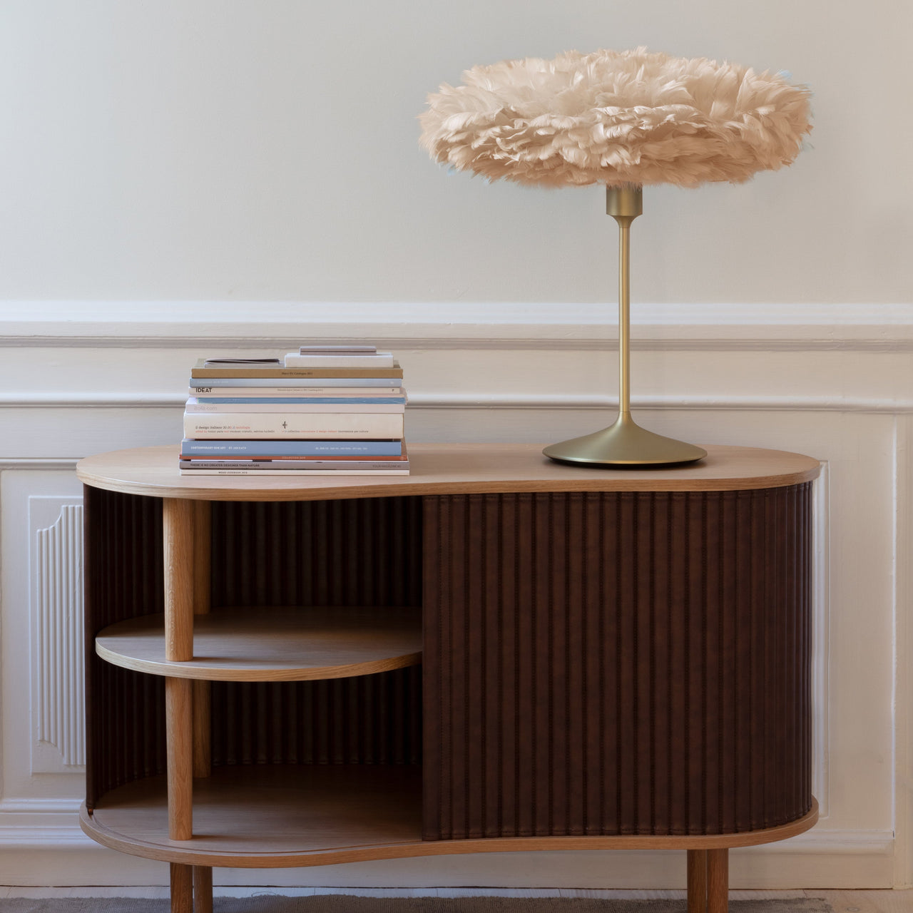 Eos Esther Champagne Table Lamp: Quick Ship