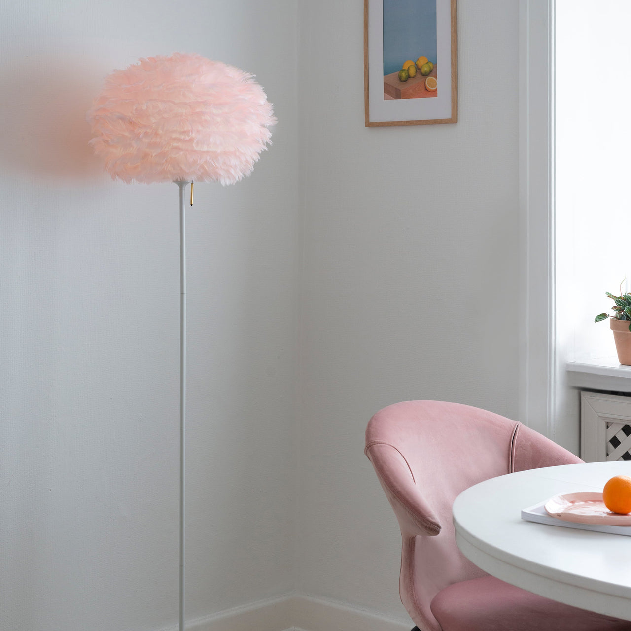 Eos Champagne Floor Lamp: Quick Ship