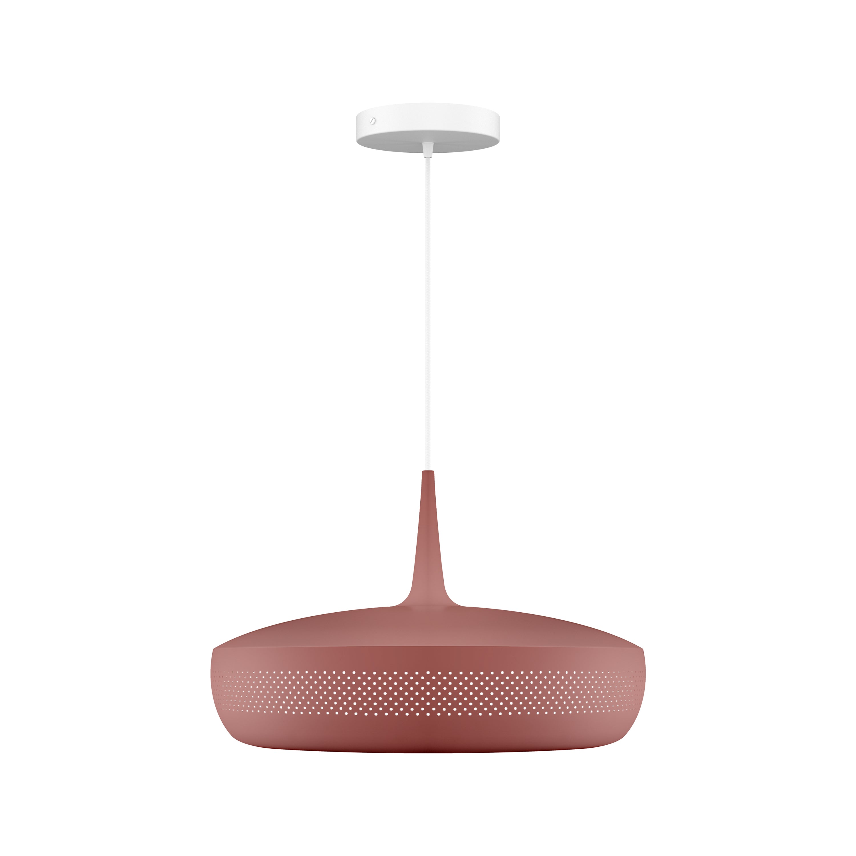 Clava Dine Pendant: Red Earth + White + Canopy