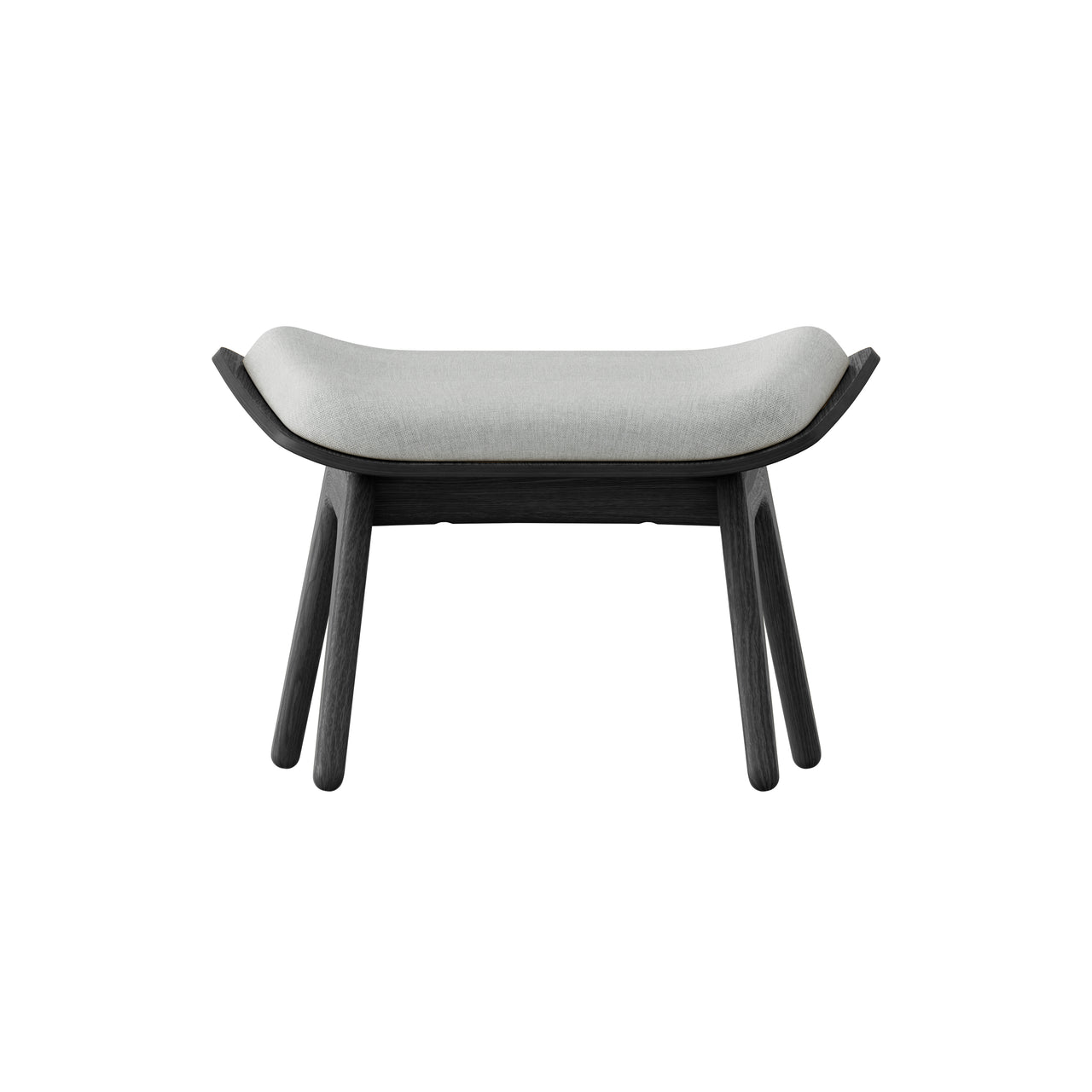 The Reader Ottoman: Black Oak + Sterling