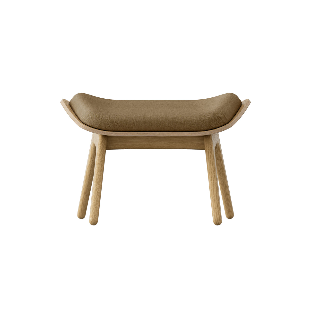 The Reader Ottoman: Oak + Sugar Brown