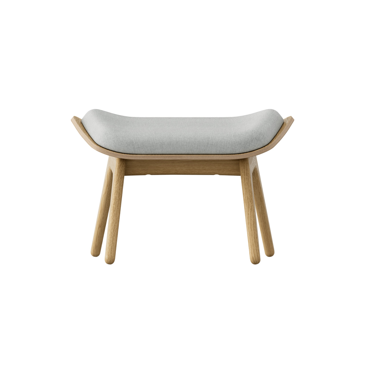 The Reader Ottoman: Oak + Sterling