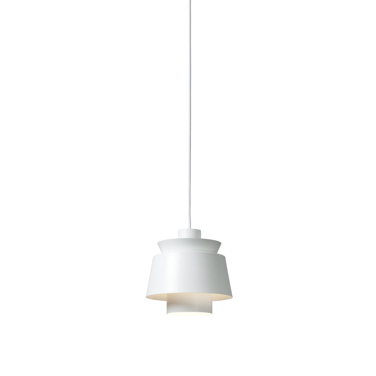 Utzon Pendant JU1: Matt White + White