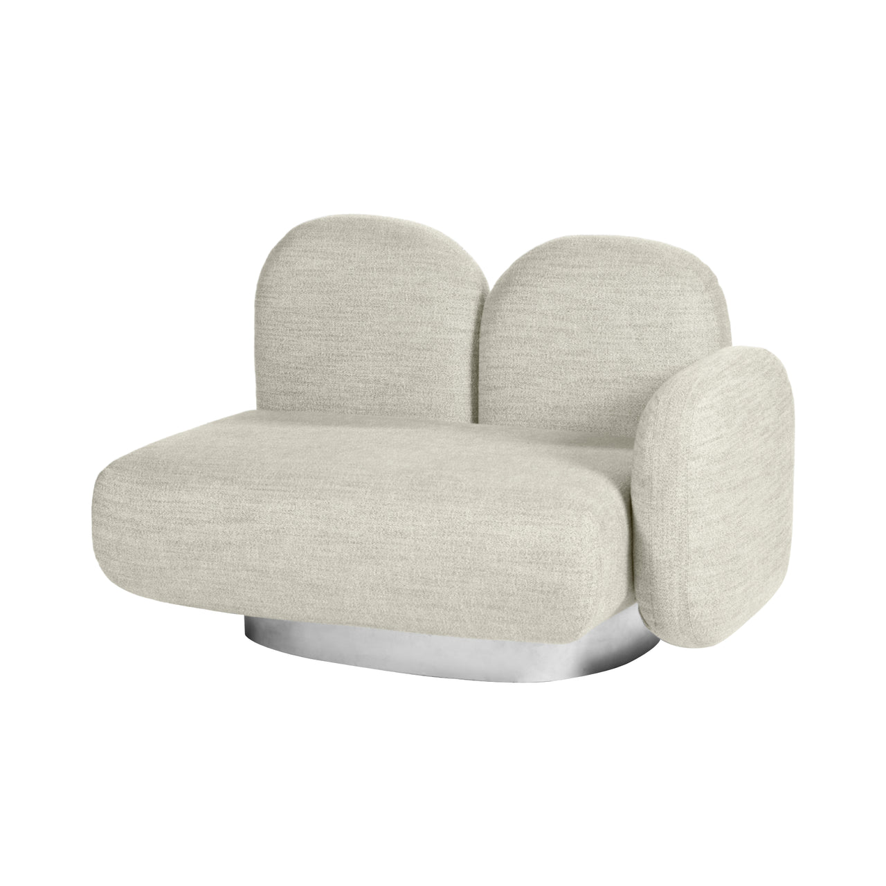 Assemble 1 Seat Sofa: Gijon Sand + With Right Arm