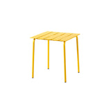 Aligned Outdoor Dining Table: Square + Yellow