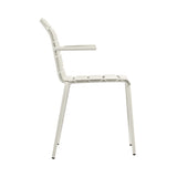 Aligned Outdoor Stacking Chair: Off-White + With Arm