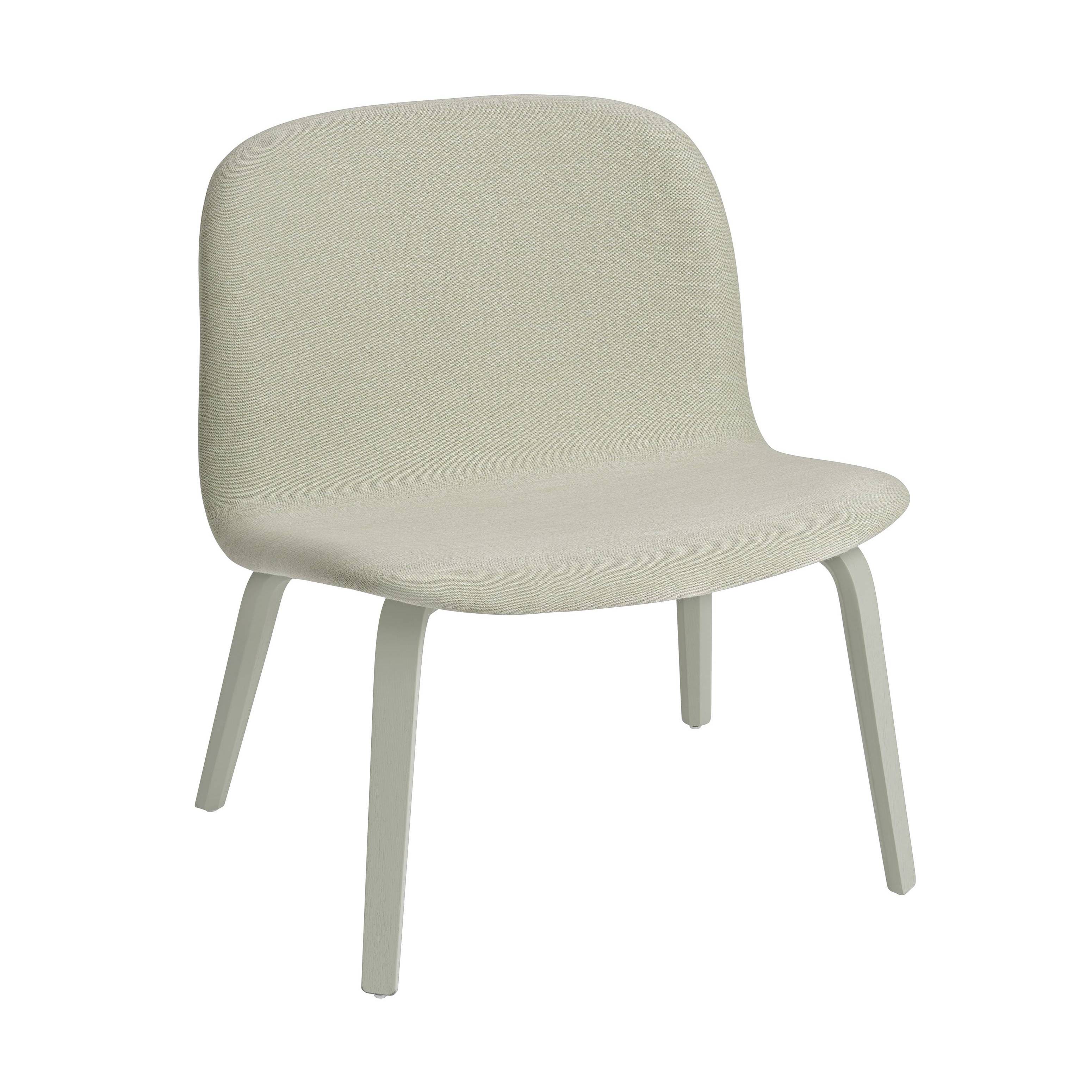 Visu Lounge Chair: Upholstered + Dusty Green