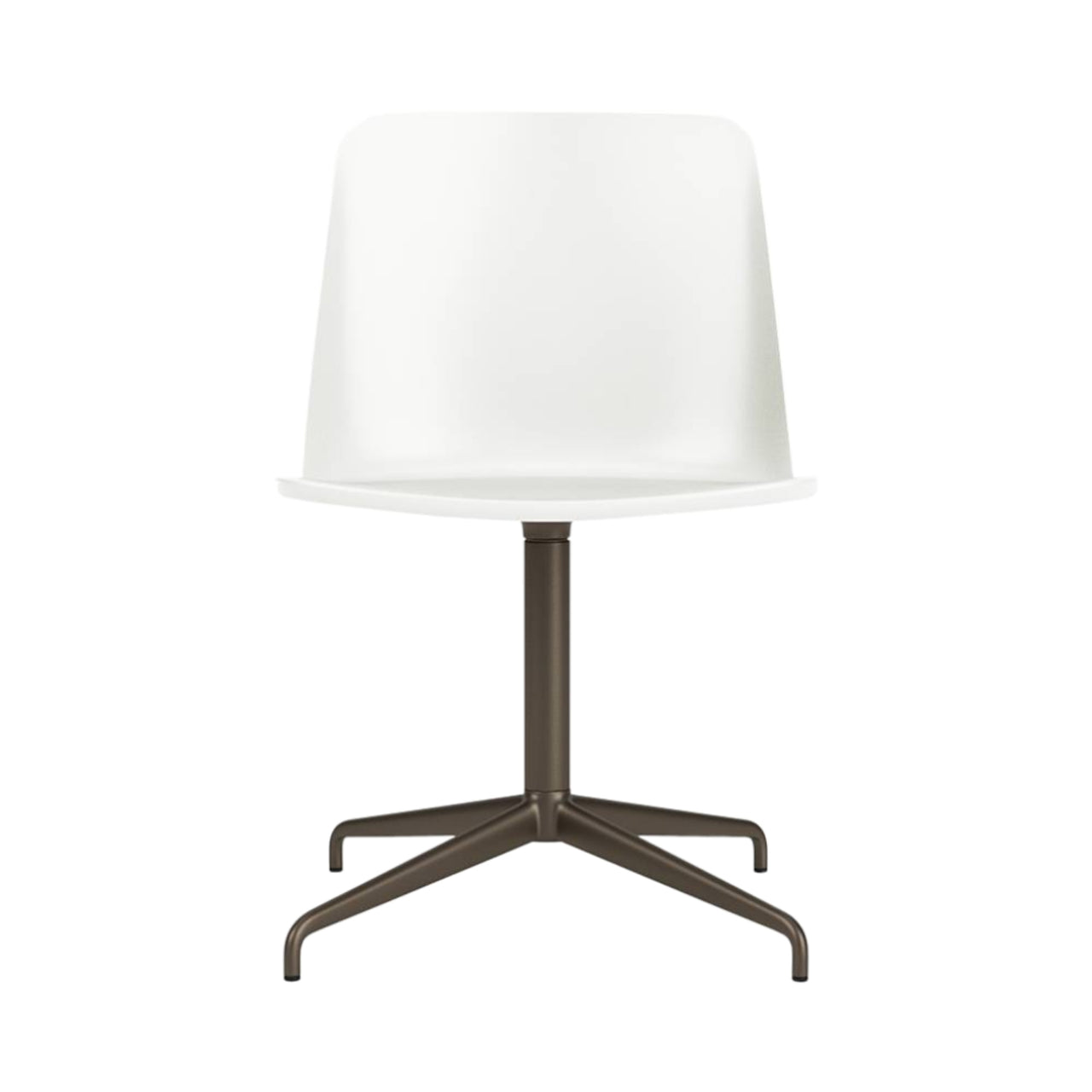 Rely Chair HW11: White + Bronzed