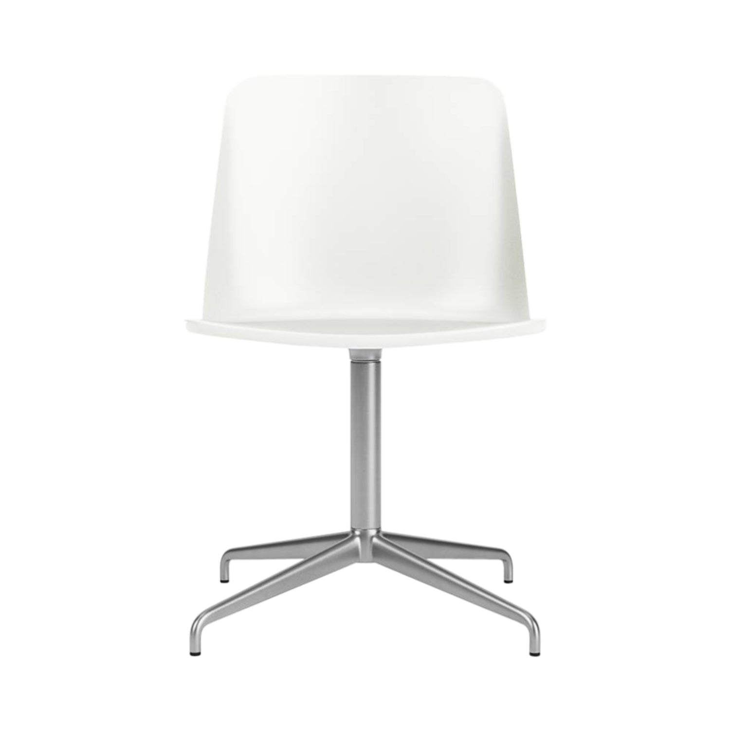 Rely Chair HW11: White + Polished Aluminum
