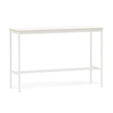 Base High Table: 160 + White Laminate + Plywood Edge +  White