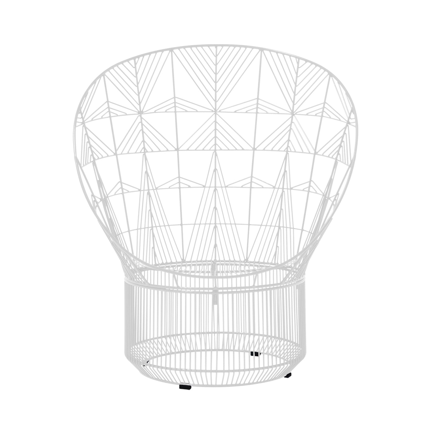 Peacock Lounge Chair: Color + White + Without Seat Pad