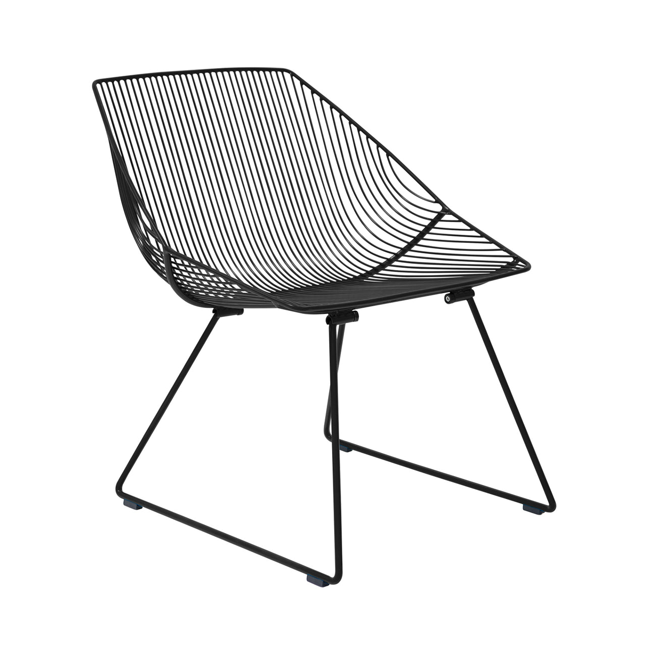 Bunny Lounge Chair: Color + Black + Without Seatpad