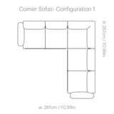 In Situ Modular Sofa: Corner + Configuration 1