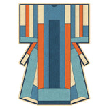 Ines Rug: Blue + Terracotta