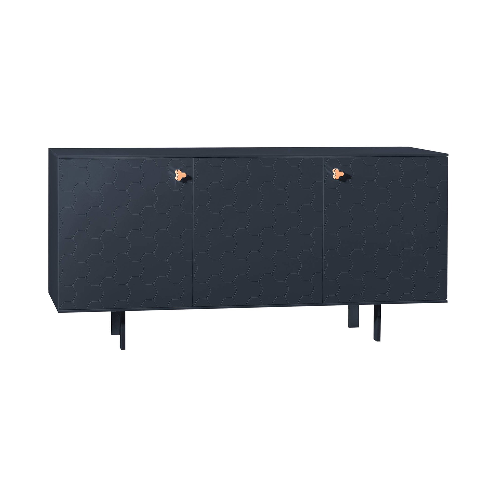 Soko High Cabinet: Lacquered Bisanzio + Cabinet + Copper