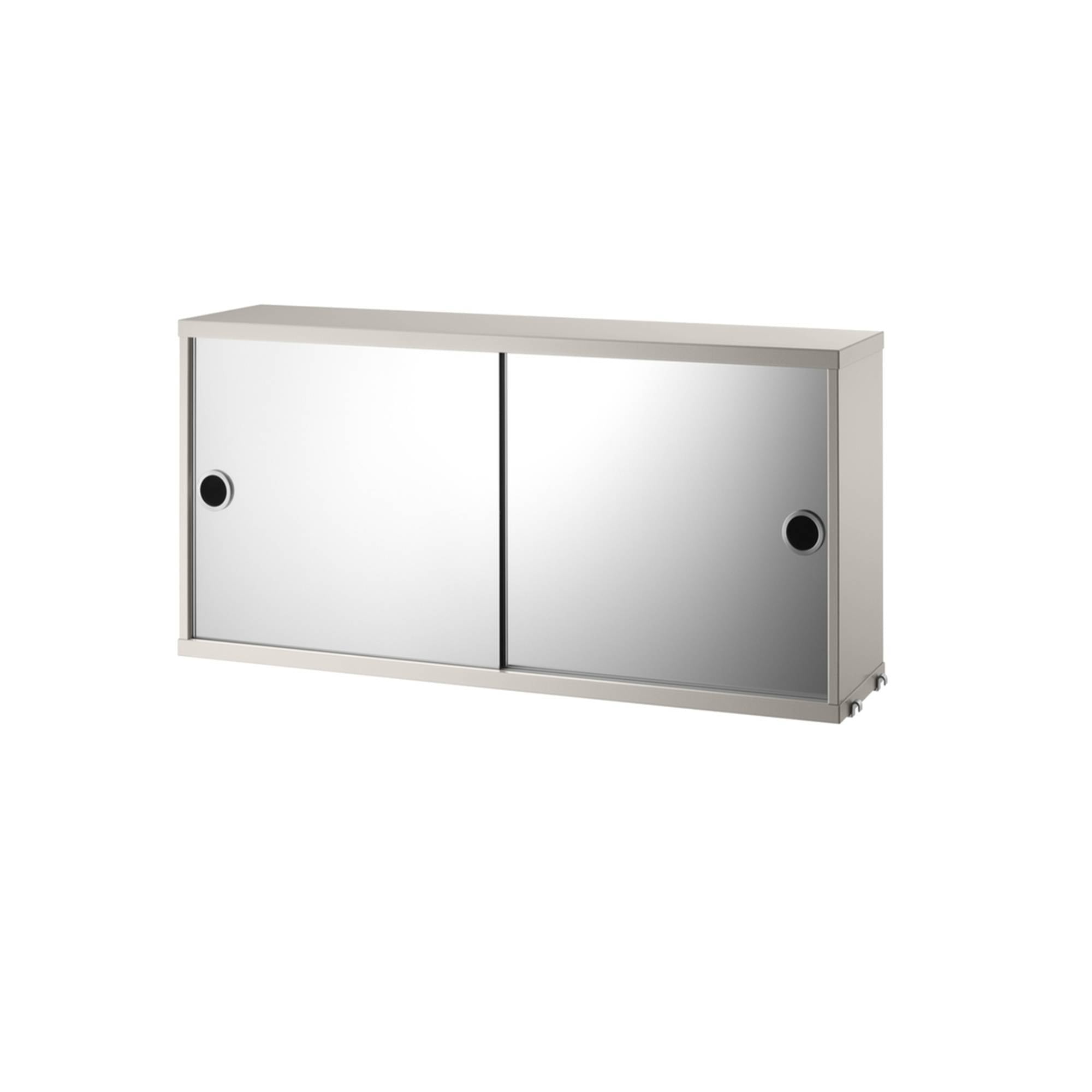 String System: Cabinet with Mirror Doors + Beige