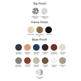 Briscola Bistro Table with Wooden Frame