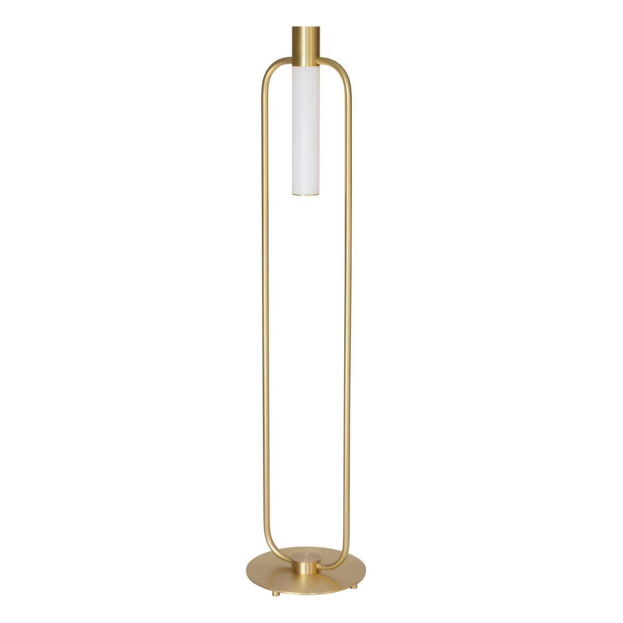 Storm Floor Lamp: Satin Brass