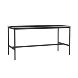 Base High Table: 190 + Low + Wide + Black + Black Laminate + Plywood Edge