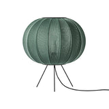 Knit-Wit Floor Lamp: Round 45 + Low + Tweed Green