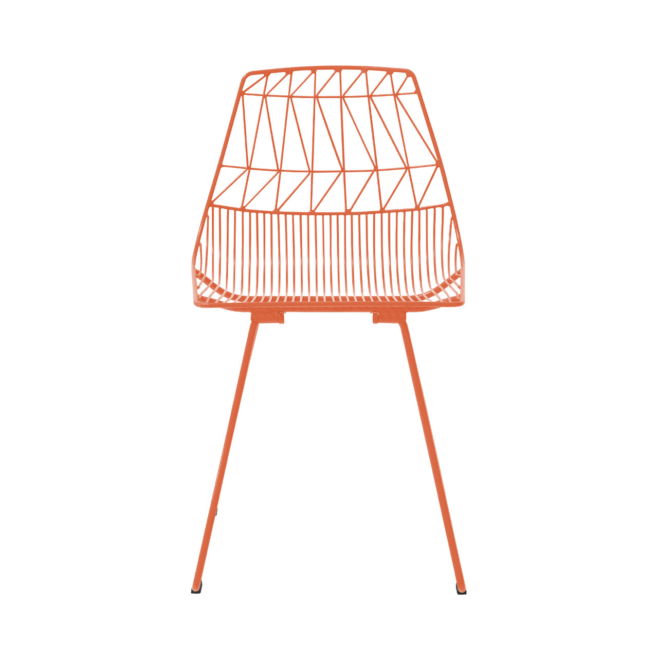 Lucy Chair: Color + Orange + Without Seat Pad