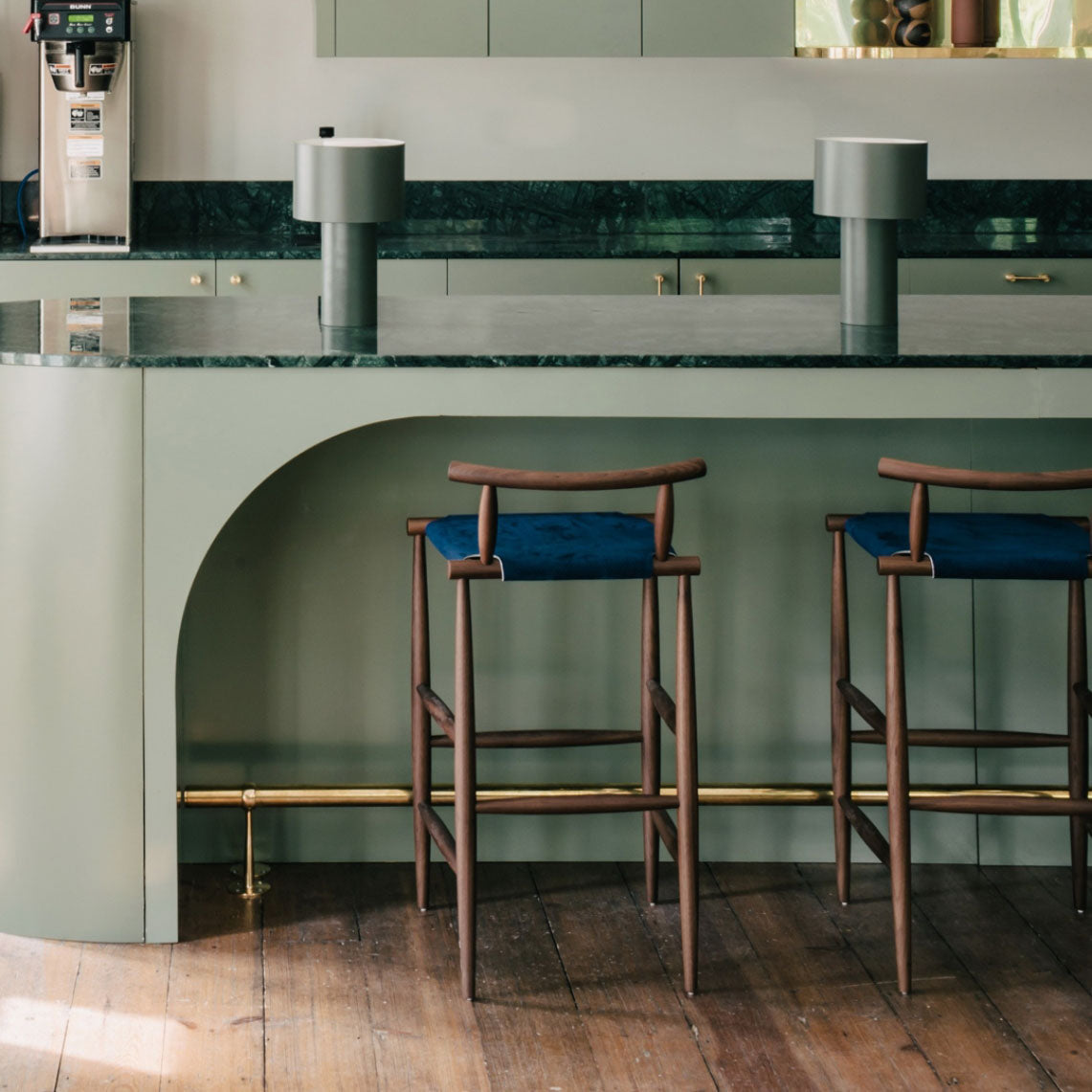 Pelleossa Stool: Seat Upholstered