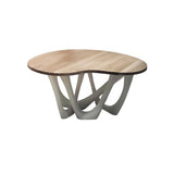 G-Side Table: White Oak + Carbon Steel