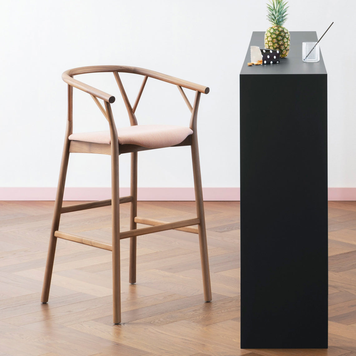 Valerie Stool: Seat Upholstered